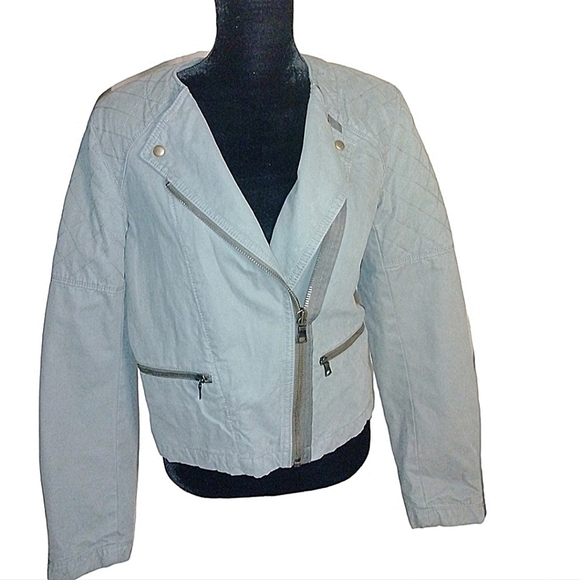 Gap Quilted Motorcycle Jacket SZ 12 with quilted lining. - Picture 2 of 9